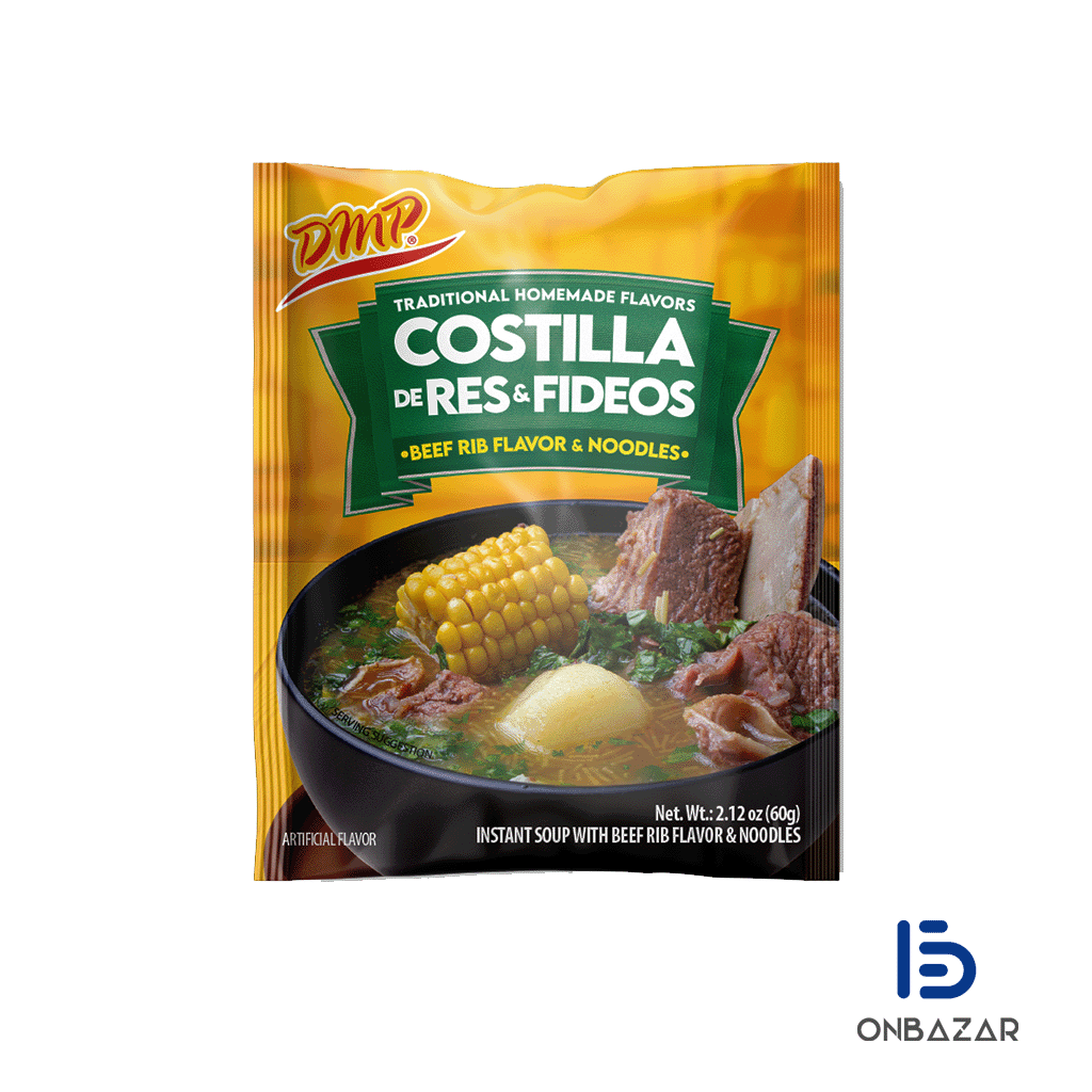 Sopa de costilla de res y fideos DMP (60g /2.12 oz)