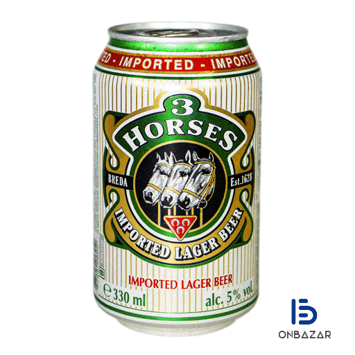 CERVEZA 3 HORSES (330ml)